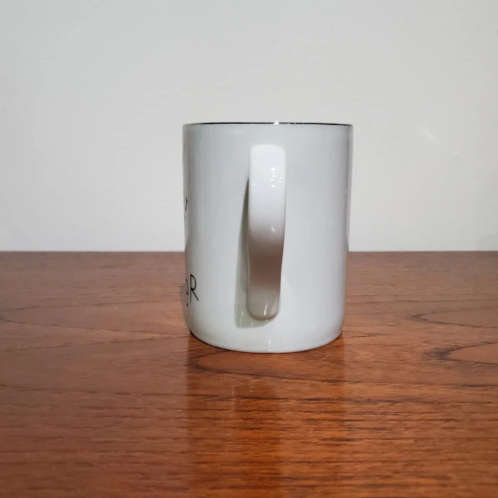 Pottery Barn DANCER Reindeer Christmas Porcelain Silver Trim Coffee Mug‎ 4